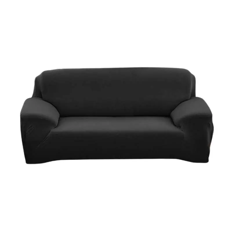 Black 2 Person Sofa Cover Washable 145-185cm